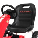 Gokart na Pedały dla dzieci Licencja ABARTH Koła EVA Wolny Bieg Czerwony