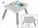 Krzesełko do karmienia dla Dzieci 6w1 Fotelik Taca Szare Jakość