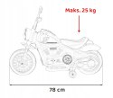 Motorek Chopper 1 Silnik 6V Boczne Kółka FM Radio Biały