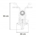 Motorek Chopper 1 Silnik 6V Boczne Kółka FM Radio Biały