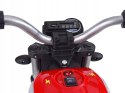 Motorek Naked na Akumulator 2 Silniki Aku 6V Dżwięki Światło Czerwony
