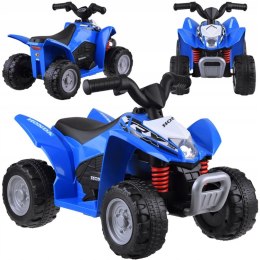 Quad na Akumulator Licencja Honda Ekoskóra LED Silnik 30W 6V Niebieski