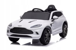 Aston Martin DBX na LIcencji 4 Silniki 12V Ekoskóra Piankowe Koła Biały