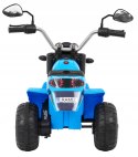 Motorek Skuter Chopper Ekoskóra 1 Silnik 6V Dźwięki Światło Niebieski