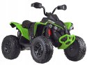 QUAD CAN-AM Licencja 2x200W 24V Ekoskóra Piankowe Koła Zielony