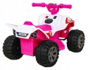 Quad na Akumulator dla Dzieci Silnik 25W Dźwięki Różowy