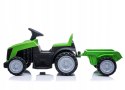 Traktor z Przyczepą na Akumulator 112cm Aku 6V Zielony