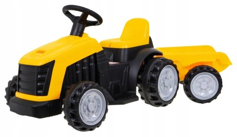 Traktor z Przyczepą na Akumulator 112cm Aku 6V Żółty