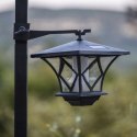 Lampa Solarna LED Ogrodowa Wbijana Efekt Płomień Ogień Lampka Czarna 155 cm