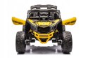 Buggy Can-am Licencja 4x200W 24V Ekoskóra Piankowe Koła Żółty