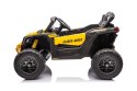 Buggy Can-am Licencja 4x200W 24V Ekoskóra Piankowe Koła Żółty