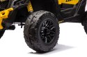 Buggy Can-am Licencja 4x200W 24V Ekoskóra Piankowe Koła Żółty