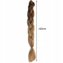 Włosy Syntetyczne 60 cm Warkocz Doczepiany Warkoczyki Ombre Blond Sztuczne