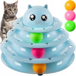 Zabawka dla Kota Wieża z Piłeczkami Kulkami Piłki Interaktywna Karuzela