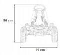 Gokart Na Pedały Gumowe Pompowane Koła Wolny Bieg Czerwony