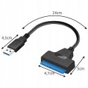 Sata Adapter USB SSD 3.0 do Dysku HDD na Dysk Przejściówka Kabel Dysków 2,5