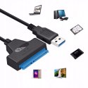 Sata Adapter USB SSD 3.0 do Dysku HDD na Dysk Przejściówka Kabel Dysków 2,5