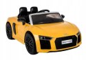 AUDI R8 SPYDER 2 Silniki 2x6V Ekoskóra Piankowe Koła Żółte