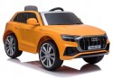 Audi Q8 Licencja 2 Silniki 12V Ekoskóra Piankowe Koła Żółte Lakierowane