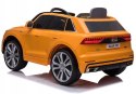 Audi Q8 Licencja 2 Silniki 12V Ekoskóra Piankowe Koła Żółte Lakierowane