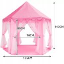 Duży Domek Namiot dla Dzieci do Domu Ogrodu Pokoju Ogrodu Różowy