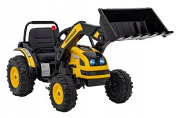 Koparka Traktor na Akumulator z Ruchomą Łyżką 2x35W 12V Żółty