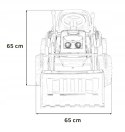 Koparka Traktor na Akumulator z Ruchomą Łyżką 2x35W 12V Żółty