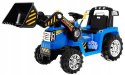 Koparka Traktor na Akumulator z Ruchomą Łyżką 2x45W 2x6V Niebieski
