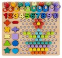 Układanka Puzzle Klocki Drewniana Mozaika Sorter Cyfry Jakość
