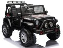 Auto Jeep Wojskowy 4x45W 12V Ekoskóra Piankowe Koła Pilot Lakier Czarny