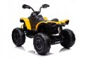 Quad Na Akumulator Can-Am Licencja 4x45W 12V Ekoskóra Koła Eva Żółty