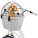 Wiklinowy Kosz na Rower Koszyk Rowerowy dla Psa Kota Transporter