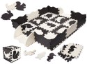 Mata Edukacyjna Piankowe Puzzle 114x114 x1 cm 25 elementów Czarne